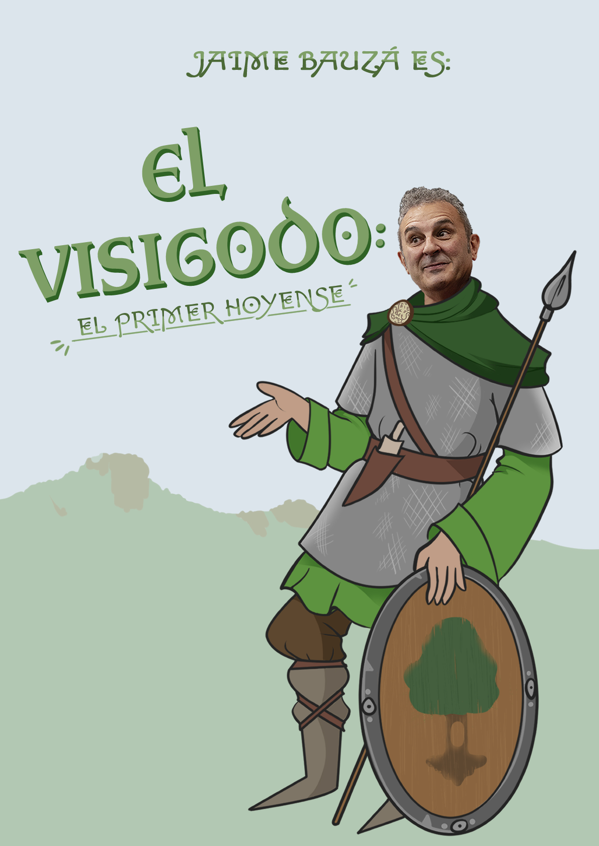 cartel con fondo sencillo